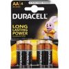 Baterijas Duracell AA Alkaline 4pack