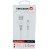 Swissten Basic Universāls Quick Charge 3.1 USB-C Datu un Uzlādes Kabelis 1.5m Balts