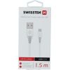 Swissten Basic Universāls Quick Charge 3.1 USB-C Datu un Uzlādes Kabelis 1.5m Balts