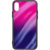 Evelatus Samsung A40 Water Ripple Gradient Color Anti-Explosion Tempered Glass Case  Gradient Pink-Purple