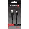 Swissten Basic Fast Charge 3A Micro USB Datu un Uzlādes Kabelis 1m Melns