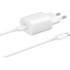 Samsung Travel Quick charger Type-C to Type-C 25W, 1M,  White