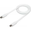 xtrom CF070 Flat USB-C PD Cable 1m (white)