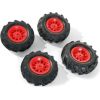 Rolly Toys Колеса с резиновыми надувными шинами для тракторов rollyTrac Air Tyres 4 gab. 409587 Германия