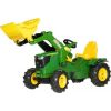 Rolly Toys Traktors ar pedāļiem ar kausu (piep.riteņ)  rollyFarmtrac John Deere 6210R (3 - 8 gadiem ) Vācija 611102