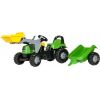 Rolly Toys Педальный трактор Rolly KID Deutz с ковшом с прицепом (2,5-5 лет ) 023196 Германия