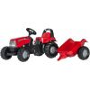 Rolly Toys Педальный трактор Rolly KID Case 1170CVX с прицепом (2,5-5 лет ) 012411