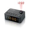 Muse Clock radio  M-178P Black, 0.9 inch amber LED, with dimmer