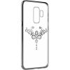 Devia Crystal Iris Aizmugurējais Silikona Apvalks ar Swarovski Kristaliem priekš Samsung G960 Galaxy S9 Sudrabs