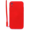 Evelatus  
       Apple  
       iPhone XR Soft Touch Silicone Case with Strap 
     Red