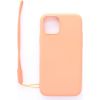 Evelatus  
       Apple  
       iPhone 11 Pro Soft Touch Silicone Case with Strap 
     Pink