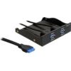 DELOCK Front Panel 3,5 2x USB 3.0 black