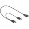 DELOCK Cable USB 3.0 Y 1x USB 3.0 micr