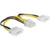 DELOCK Cable Power 8Pin EPS>2x4Pin molex