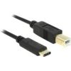 DELOCK Cable USB Type-C >USB 2.0 Typ-B