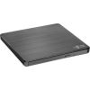 H.L Data Storage Ultra Slim Portable DVD-Writer GP60NB60 Interface USB 2.0, DVD±R/RW, CD read speed 24 x, CD write speed 24 x, Black, Desktop/Notebook