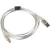 Lanberg CA-USBA-12CC-0018-TR USB Printer cable 1.8m USB2.0 USB B Transparent