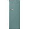 SMEG FAB28RDEG3 ledusskapis, 50's Style, 153cm Emerald Green