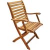 Садовый стул LATTE 48x59xH88см, белая и серая ткань, алюминиевая рама: вид бамбукового дерева