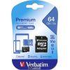 Verbatim microSDXC  64GB Class 10 UHS-I incl Adapter