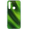 Evelatus Xiaomi Note 8 Water Ripple Full Color Electroplating Tempered Glass Case Green