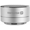 Swissten Bluetooth 4.0 Bezvadu Skaļrunis ar Micro SD / Telefona Zvana Funkcija / Metāla Korpus / 3W / Sudraba