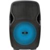 QTX PAL-12 12" RECHARGEABLE PORTABLE PA SYSTEM WITH LED EFFECT AND 2X VHF MICS, USB/SD/FM/BLUETOOTH PAL-12