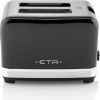 ETA STORIO Toaster ETA916690020 Black, Stainless steel, 930 W, Number of power levels 7,