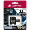 Memory card Transcend microSDHC 32GB CL10 + Adapter