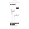 Swissten Earbuds Rainbow YS-D2 Stereo Austiņas ar Mikrofonu 3,5mm / 1.2m Baltas