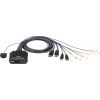 Aten USB DisplayPort Cable with Remote Port Selector CS22DP 2-Port KVM Switch