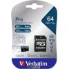 Atmiņas karte Verbatim microSDXC Pro 64GB Class 10 UHS-I