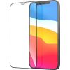 Fusion Full Glue 5D Tempered Glass Aizsargstikls Pilnam Ekrānam Apple iPhone 12 / 12 Pro Melns
