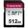 TRANSCEND SDXC 512GB C10 Atmiņas karte UHS-I U3, Class 10, UHS Video Speed Class 30 (V30)