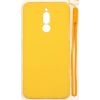 Evelatus Xiaomi Redmi 8 Soft Touch Silicone Case with Strap Yellow