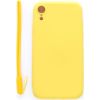 Evelatus Apple iPhone XR Soft Touch Silicone Case with Strap Yellow