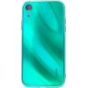 Evelatus Apple iPhone XR Water Ripple Full Color Electroplating Tempered Glass Case Green