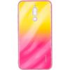 Evelatus Xiaomi Redmi 8 Water Ripple Gradient Color Anti-Explosion Tempered Glass Case Gradient Yellow-Pink