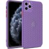 Fusion Breathe Case Silikona Aizsargapvalks Priekš Apple iPhone 12 Mini Violets