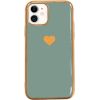 Fusion Heart Case Silikona Aizsargapvalks Priekš Apple iPhone 11 Pro Zaļš