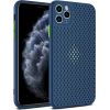 Fusion Breathe Case Silikona Aizsargapvalks Priekš Apple iPhone 11 Pro Zils