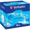 Matricas CD-R Verbatim 800MB 1x-40x Extra Protection, 10 Pack Jewel