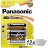 12x2 Panasonic Alkaline Power Baby C LR 14