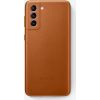 Samsung - Galaxy S21 Plus Leather Cover Brown