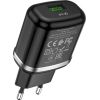 Hoco N3 сетевое зарядное устройство USB / 18W / 3A / Quick Charge 3.0 / черное