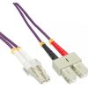 InLine Patchcord światłowodowy LC/SC, 50/125µm, OM4 5m (88645P)