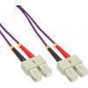 InLine Patchcord światłowodowy SC/SC, 50/125µm, OM4 10m (83510P)