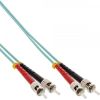 InLine Patchcord światłowodowy ST/ST, 50/125µm, OM3 0.5m (81555O)