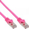 InLine Patchcord SF/UTP, Cat.5e, różowy 20m (72520M)