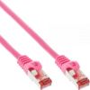 InLine Patchcord S/FTP, PiMF, Cat.6, PVC, różowy 20m (76420M)